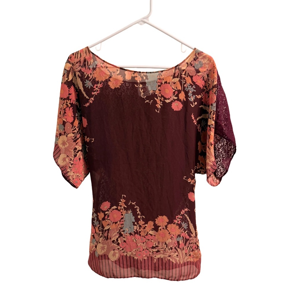 Free People MoMo Floral Blouse